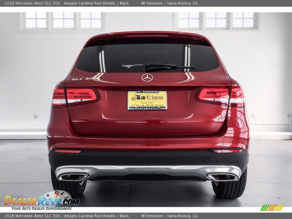 2018 Mercedes-Benz GLC 300 designo Cardinal Red Metallic / Black Photo #4