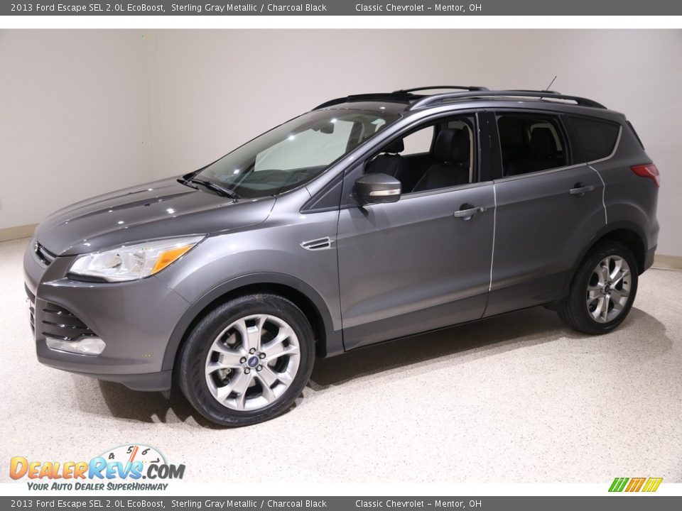2013 Ford Escape SEL 2.0L EcoBoost Sterling Gray Metallic / Charcoal Black Photo #3