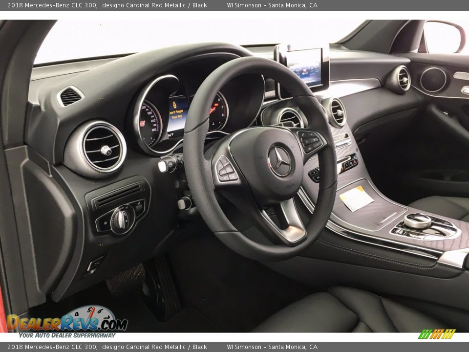 2018 Mercedes-Benz GLC 300 designo Cardinal Red Metallic / Black Photo #5