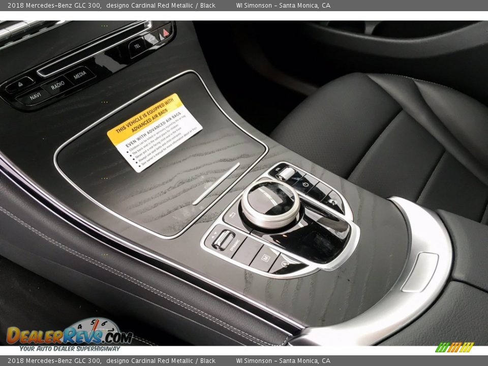 2018 Mercedes-Benz GLC 300 designo Cardinal Red Metallic / Black Photo #7