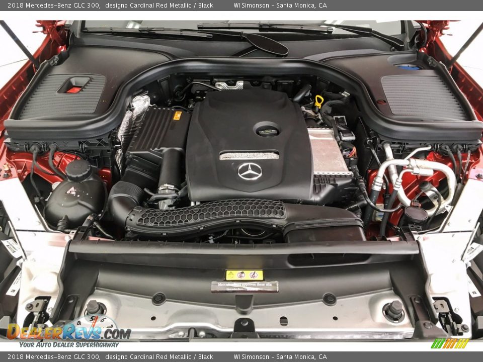 2018 Mercedes-Benz GLC 300 designo Cardinal Red Metallic / Black Photo #8