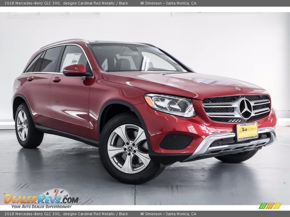 2018 Mercedes-Benz GLC 300 designo Cardinal Red Metallic / Black Photo #12