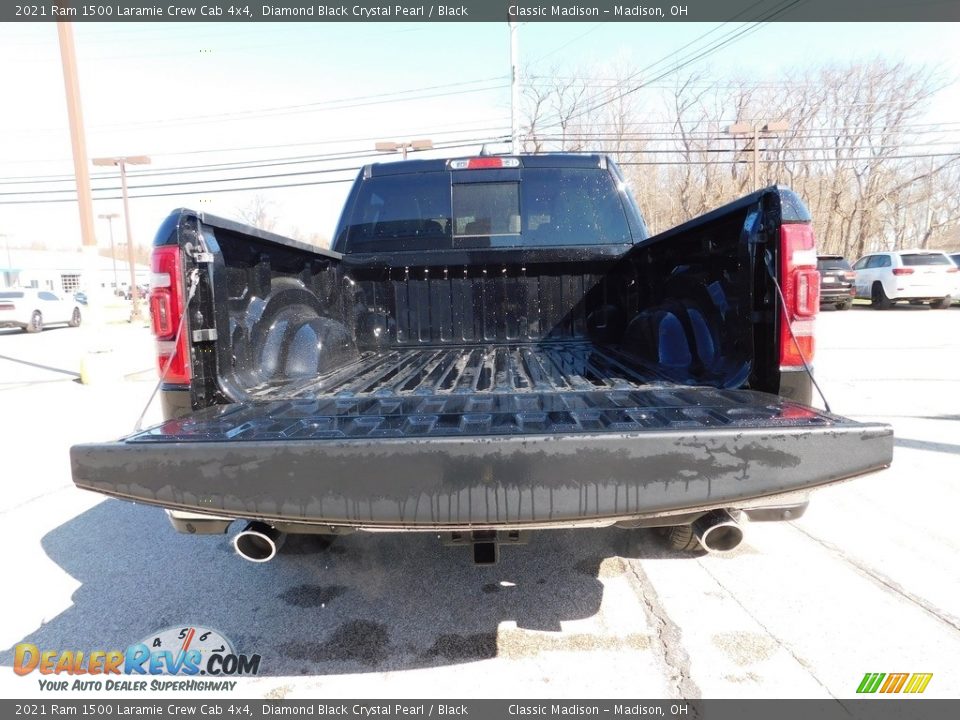 2021 Ram 1500 Laramie Crew Cab 4x4 Diamond Black Crystal Pearl / Black Photo #4
