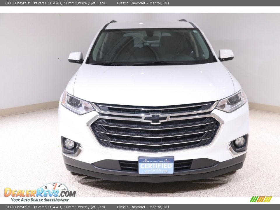 2018 Chevrolet Traverse LT AWD Summit White / Jet Black Photo #2