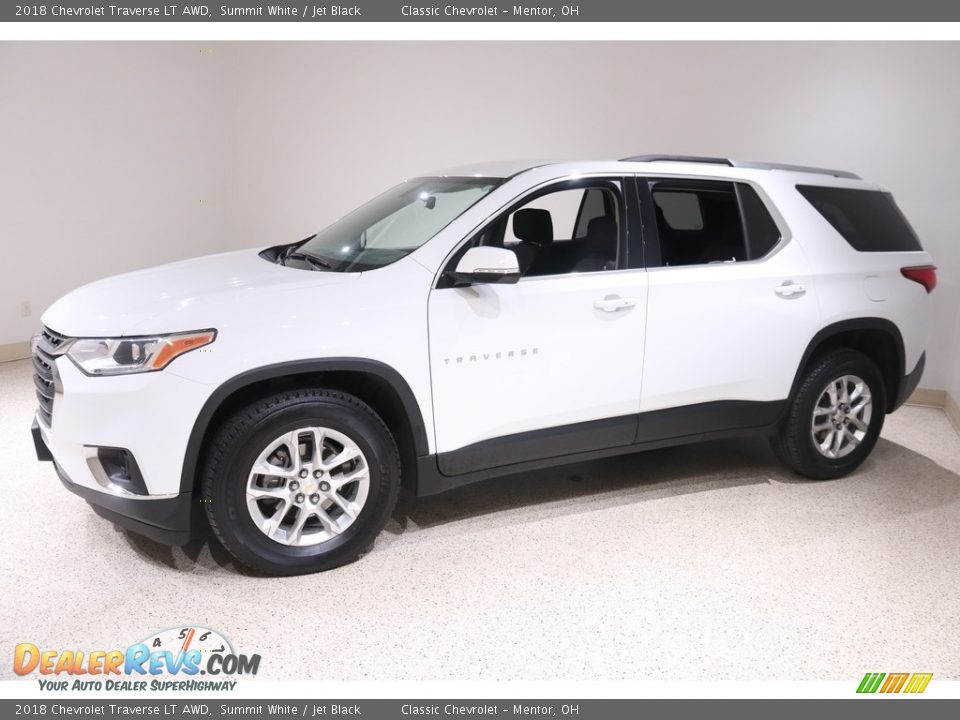 2018 Chevrolet Traverse LT AWD Summit White / Jet Black Photo #3