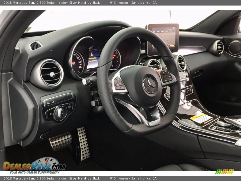 Black Interior - 2018 Mercedes-Benz C 300 Sedan Photo #5