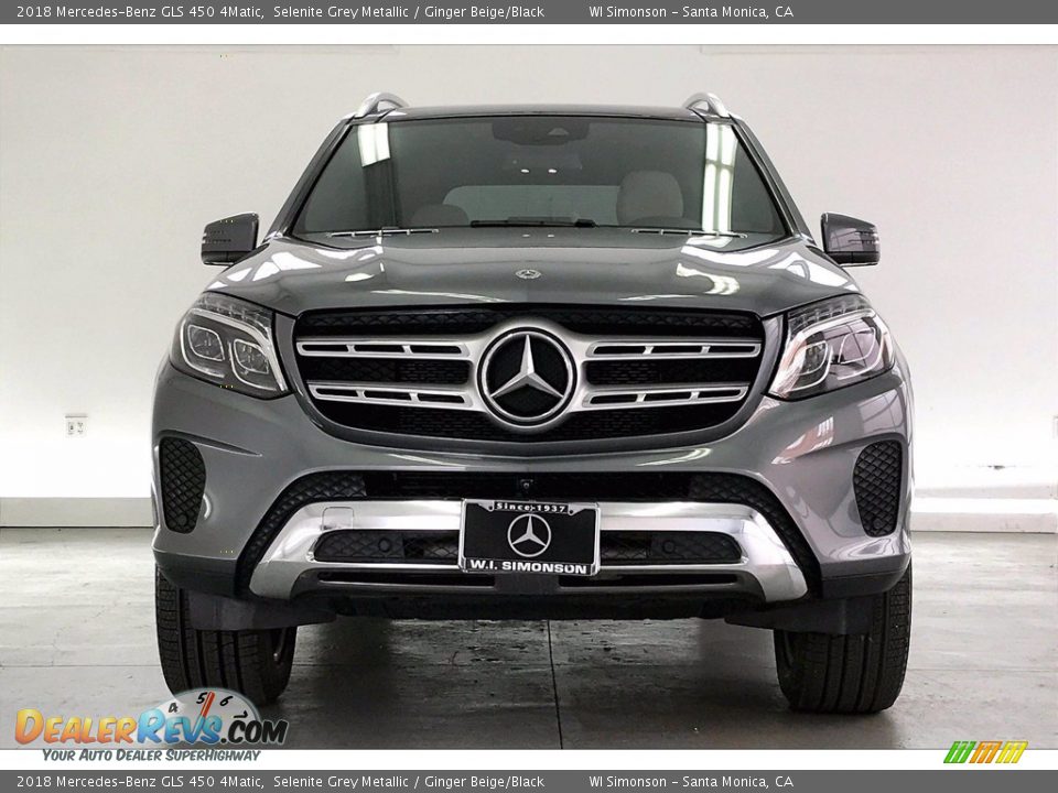 2018 Mercedes-Benz GLS 450 4Matic Selenite Grey Metallic / Ginger Beige/Black Photo #2