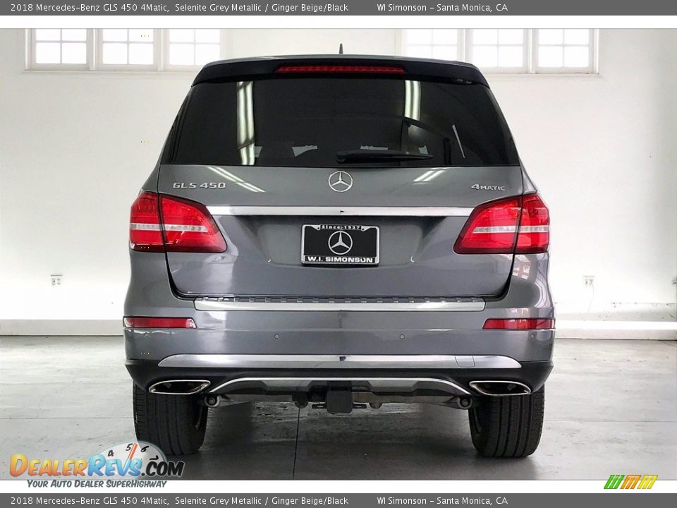 2018 Mercedes-Benz GLS 450 4Matic Selenite Grey Metallic / Ginger Beige/Black Photo #3