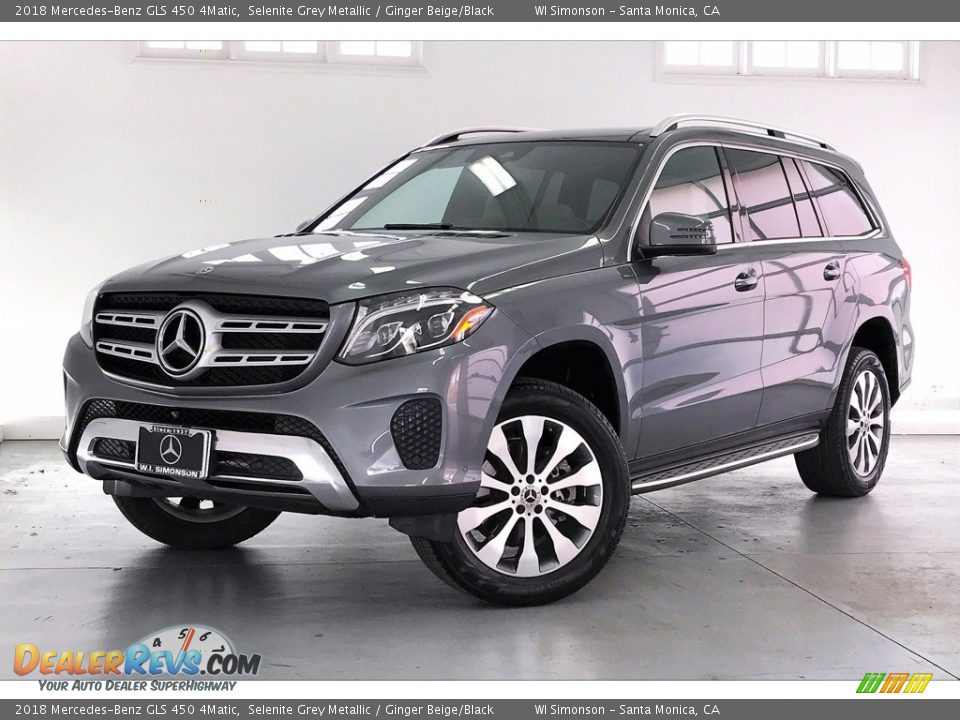 2018 Mercedes-Benz GLS 450 4Matic Selenite Grey Metallic / Ginger Beige/Black Photo #12