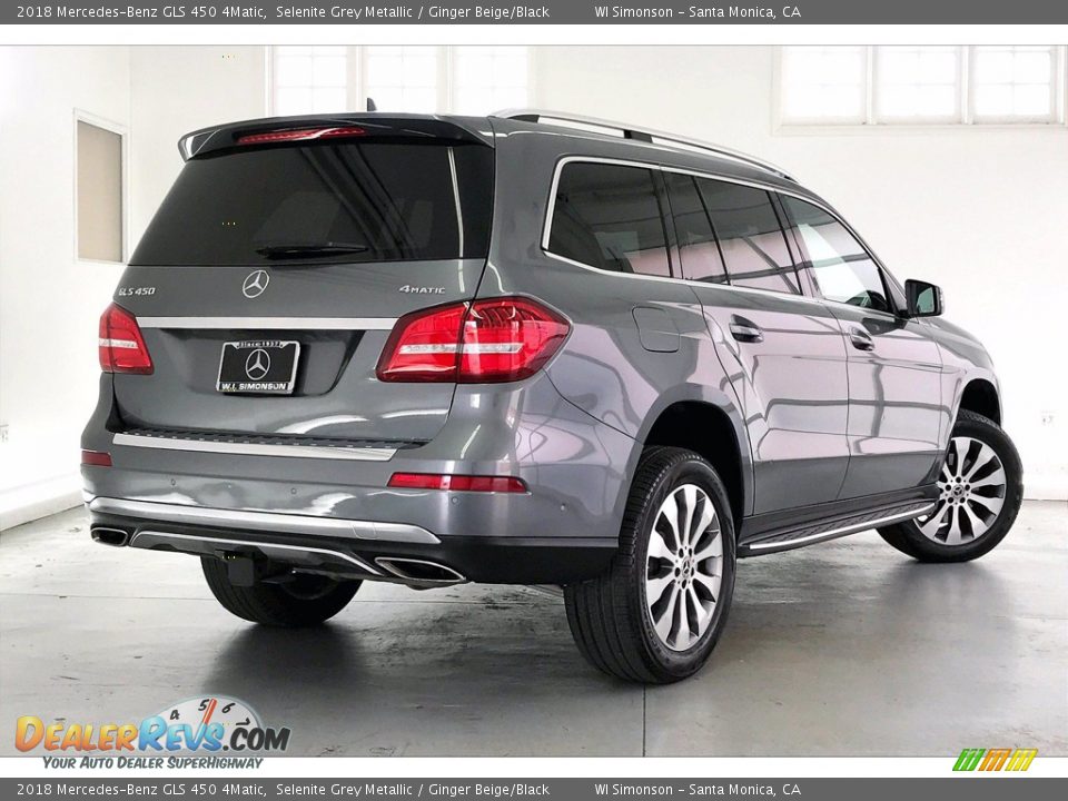 2018 Mercedes-Benz GLS 450 4Matic Selenite Grey Metallic / Ginger Beige/Black Photo #13