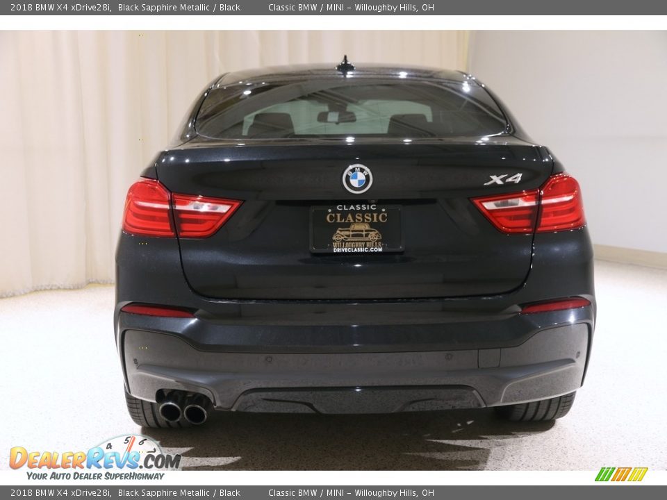 2018 BMW X4 xDrive28i Black Sapphire Metallic / Black Photo #21