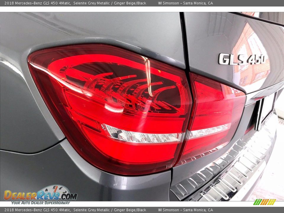 2018 Mercedes-Benz GLS 450 4Matic Selenite Grey Metallic / Ginger Beige/Black Photo #29