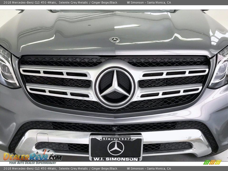 2018 Mercedes-Benz GLS 450 4Matic Selenite Grey Metallic / Ginger Beige/Black Photo #30