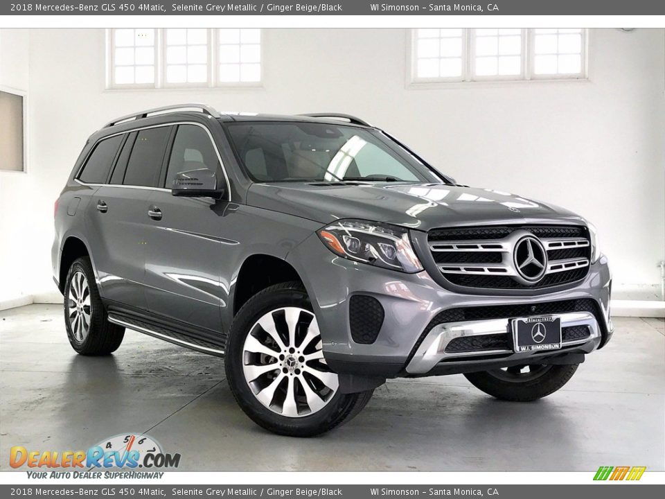 2018 Mercedes-Benz GLS 450 4Matic Selenite Grey Metallic / Ginger Beige/Black Photo #34