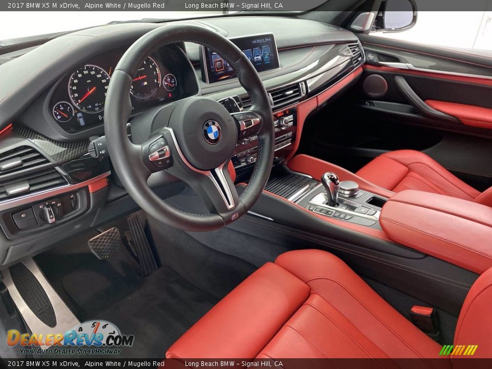2017 BMW X5 M xDrive Alpine White / Mugello Red Photo #16