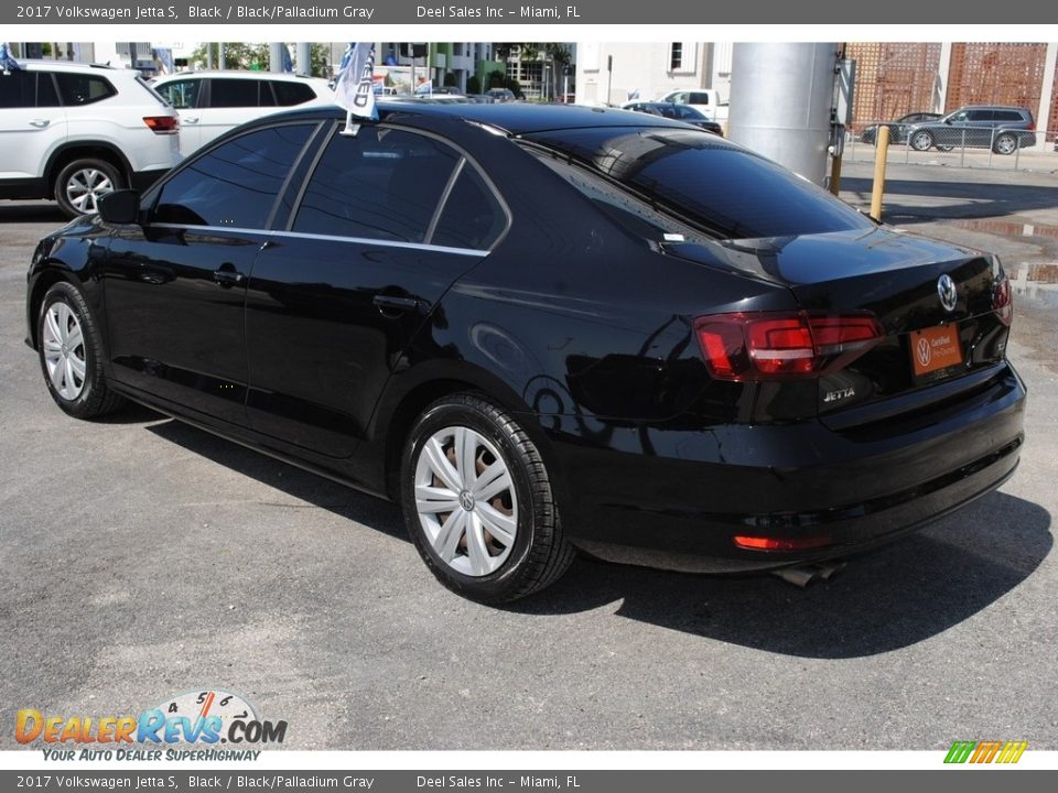 2017 Volkswagen Jetta S Black / Black/Palladium Gray Photo #6