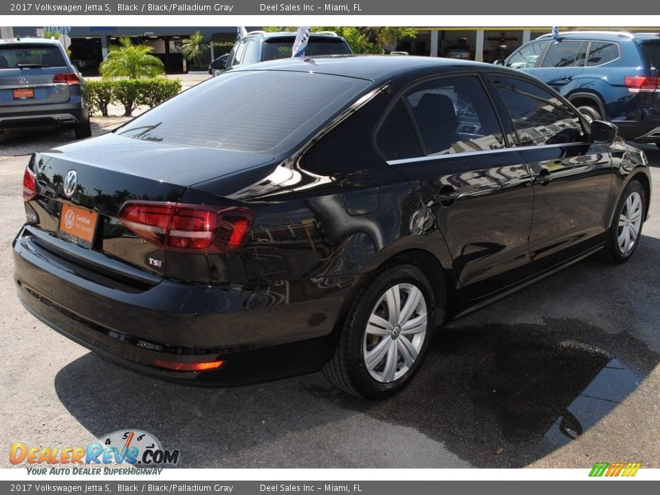 2017 Volkswagen Jetta S Black / Black/Palladium Gray Photo #9