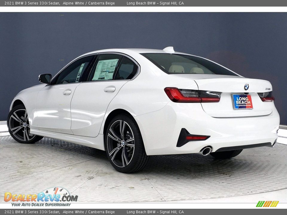 2021 BMW 3 Series 330i Sedan Alpine White / Canberra Beige Photo #3
