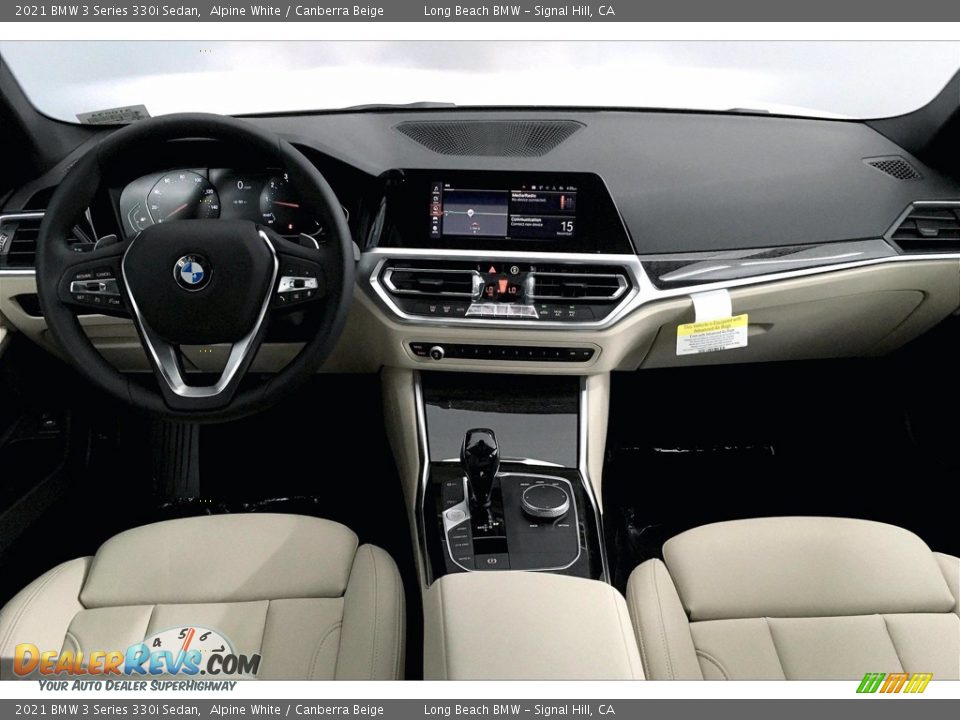 2021 BMW 3 Series 330i Sedan Alpine White / Canberra Beige Photo #5