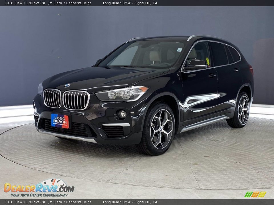 2018 BMW X1 sDrive28i Jet Black / Canberra Beige Photo #3