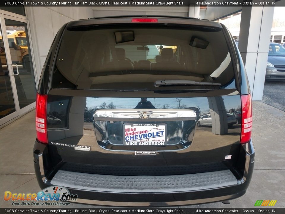 2008 Chrysler Town & Country Touring Brilliant Black Crystal Pearlcoat / Medium Slate Gray/Light Shale Photo #5