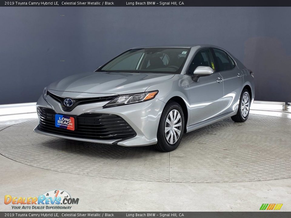 2019 Toyota Camry Hybrid LE Celestial Silver Metallic / Black Photo #3