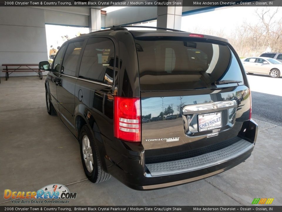 2008 Chrysler Town & Country Touring Brilliant Black Crystal Pearlcoat / Medium Slate Gray/Light Shale Photo #8