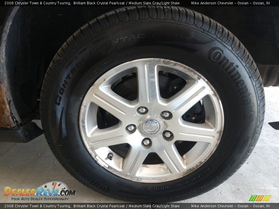 2008 Chrysler Town & Country Touring Brilliant Black Crystal Pearlcoat / Medium Slate Gray/Light Shale Photo #14