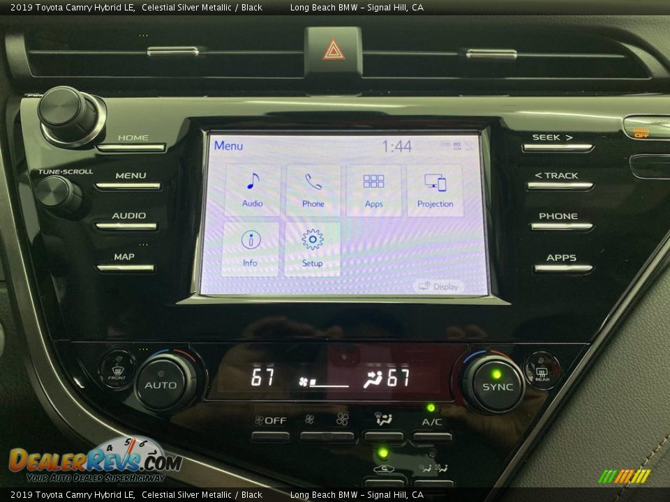 2019 Toyota Camry Hybrid LE Celestial Silver Metallic / Black Photo #24