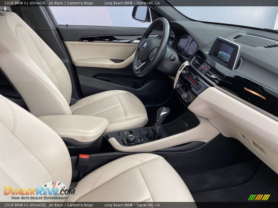 2018 BMW X1 sDrive28i Jet Black / Canberra Beige Photo #32