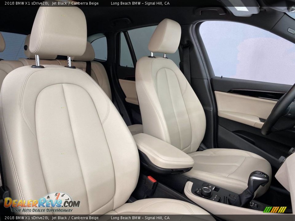 2018 BMW X1 sDrive28i Jet Black / Canberra Beige Photo #33