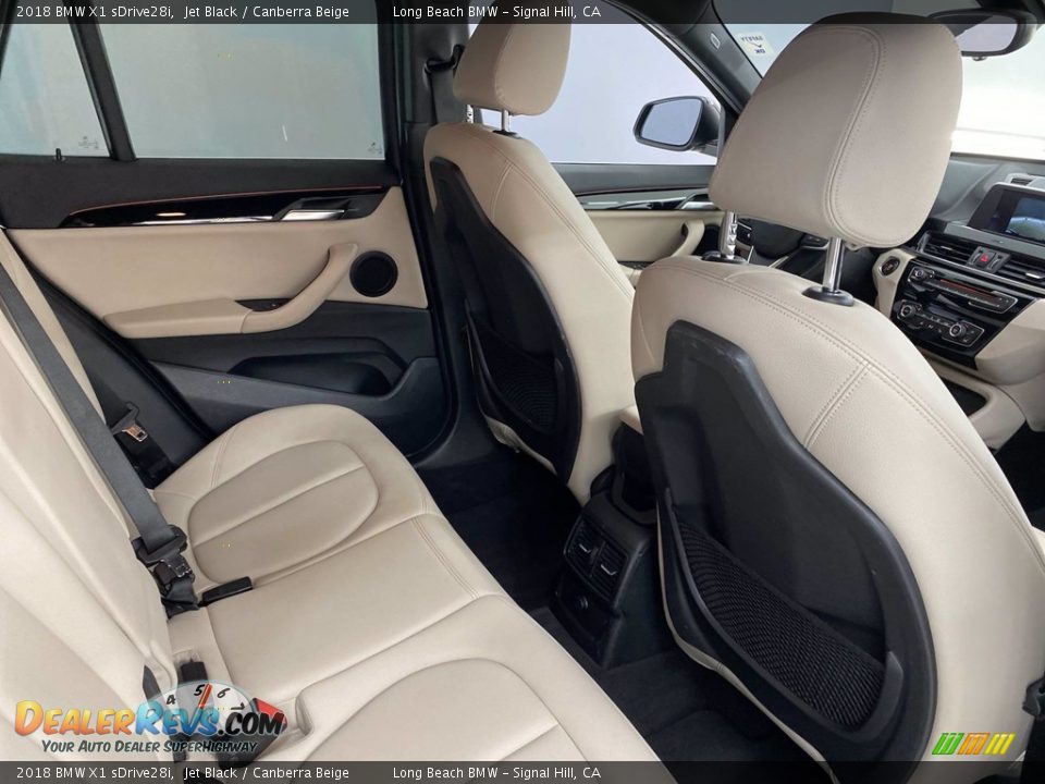 2018 BMW X1 sDrive28i Jet Black / Canberra Beige Photo #35