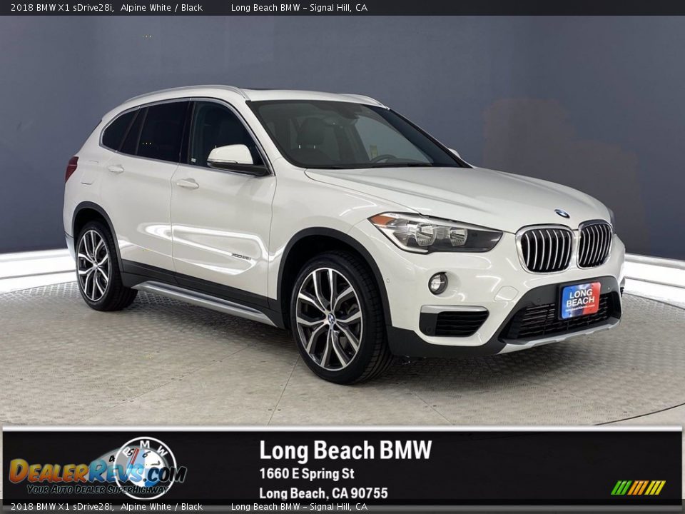 2018 BMW X1 sDrive28i Alpine White / Black Photo #1