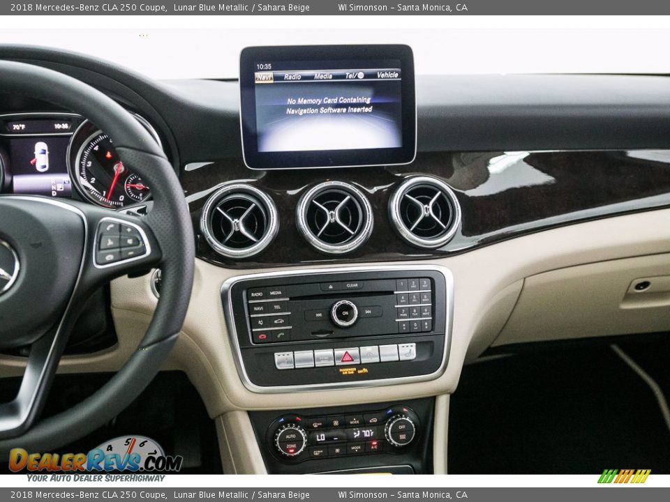 2018 Mercedes-Benz CLA 250 Coupe Lunar Blue Metallic / Sahara Beige Photo #6