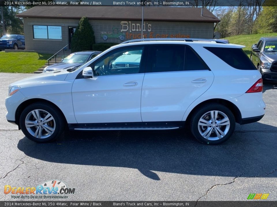 2014 Mercedes-Benz ML 350 4Matic Polar White / Black Photo #1