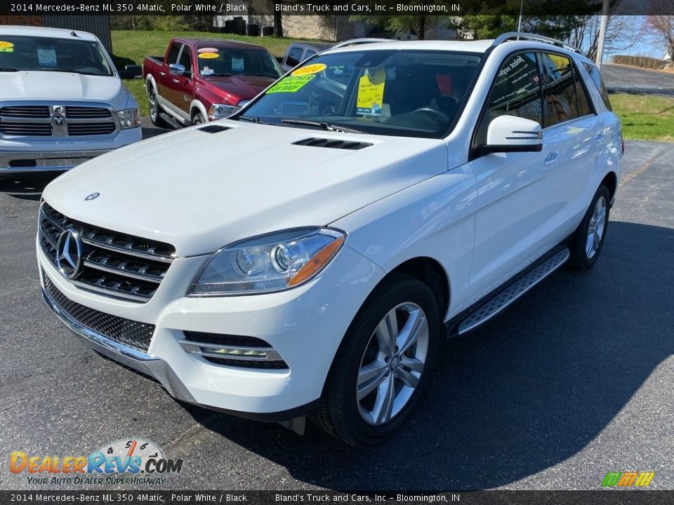 2014 Mercedes-Benz ML 350 4Matic Polar White / Black Photo #2