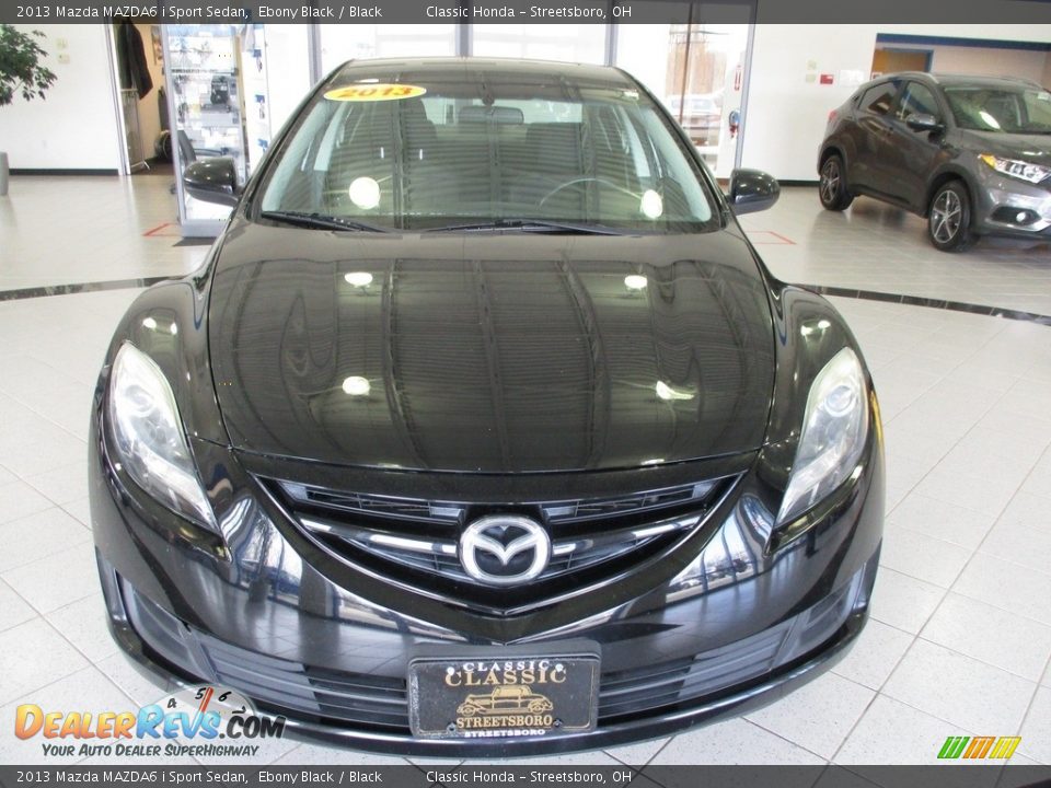 2013 Mazda MAZDA6 i Sport Sedan Ebony Black / Black Photo #2