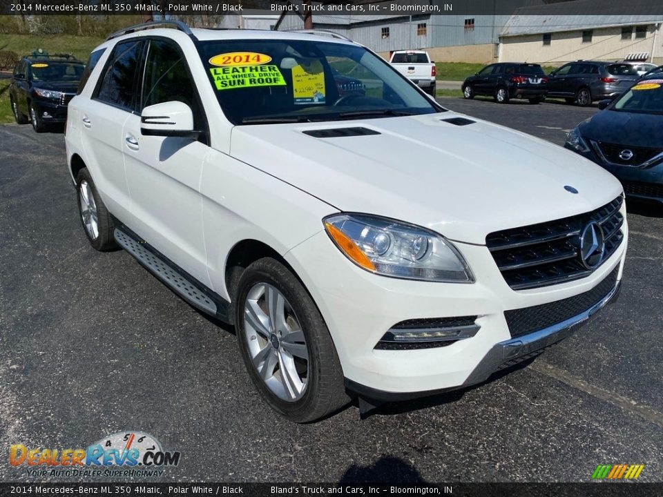 2014 Mercedes-Benz ML 350 4Matic Polar White / Black Photo #4