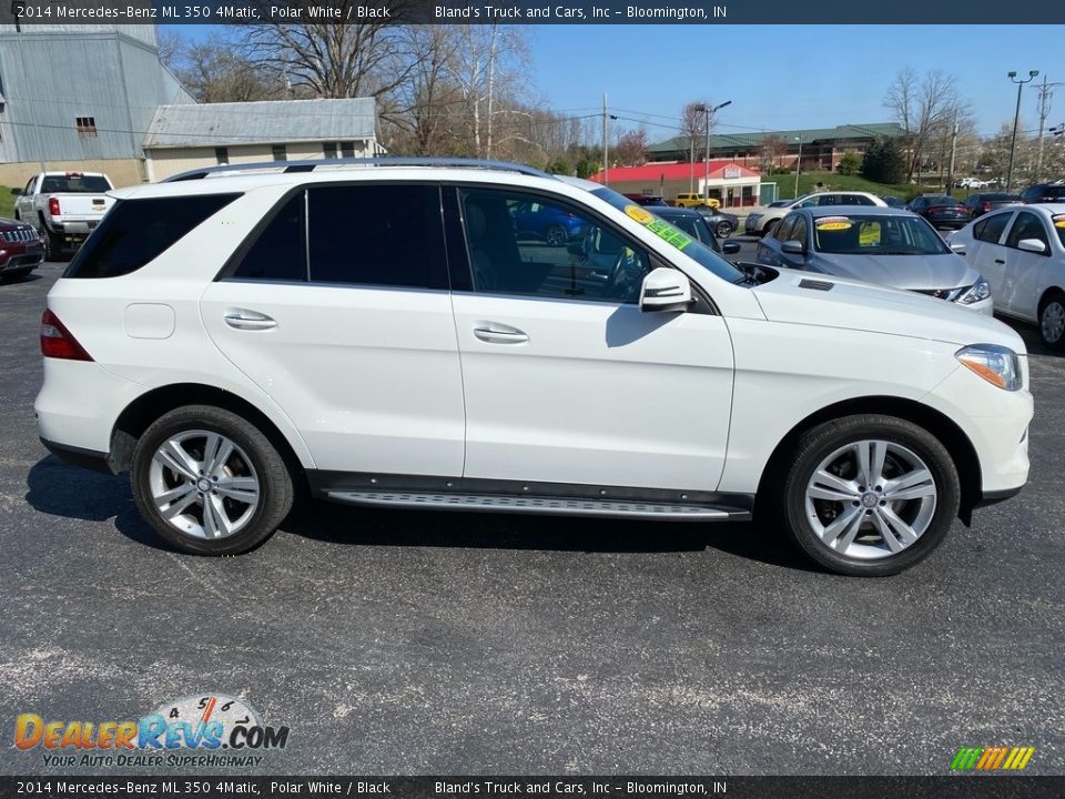 2014 Mercedes-Benz ML 350 4Matic Polar White / Black Photo #5