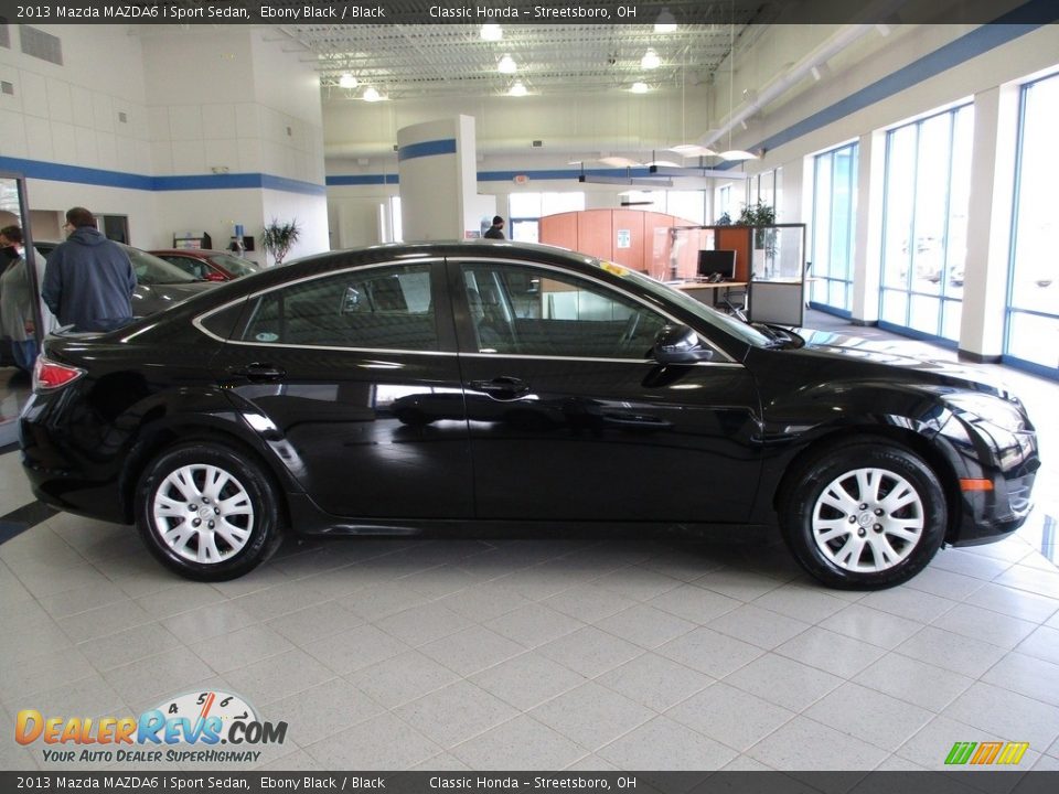 2013 Mazda MAZDA6 i Sport Sedan Ebony Black / Black Photo #4