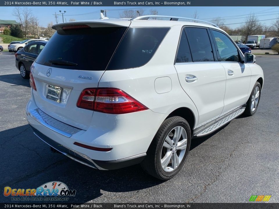 2014 Mercedes-Benz ML 350 4Matic Polar White / Black Photo #6