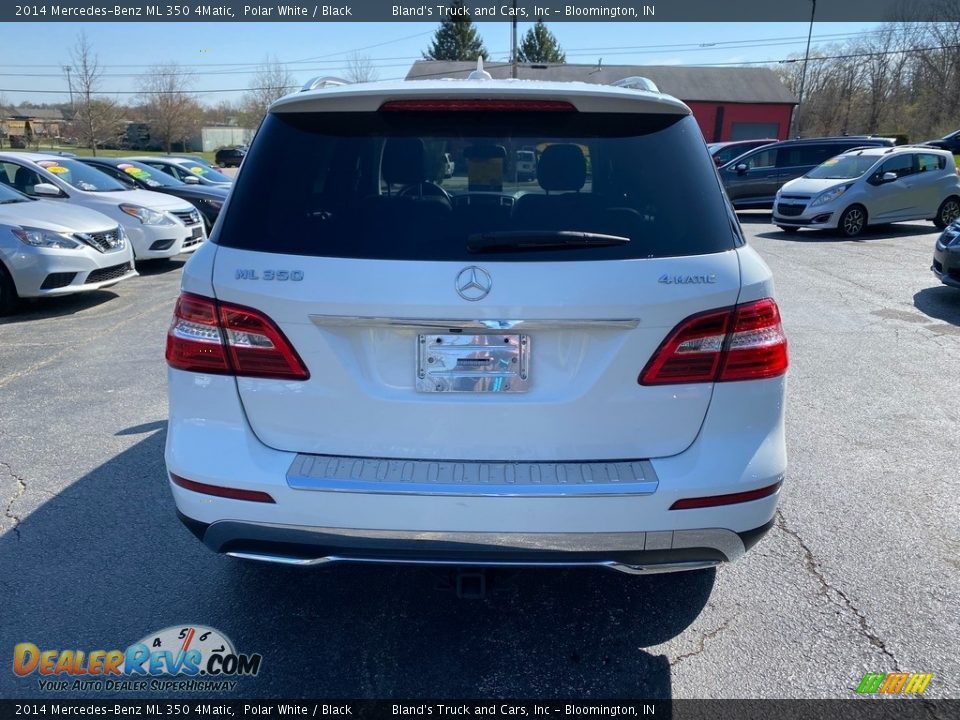 2014 Mercedes-Benz ML 350 4Matic Polar White / Black Photo #7