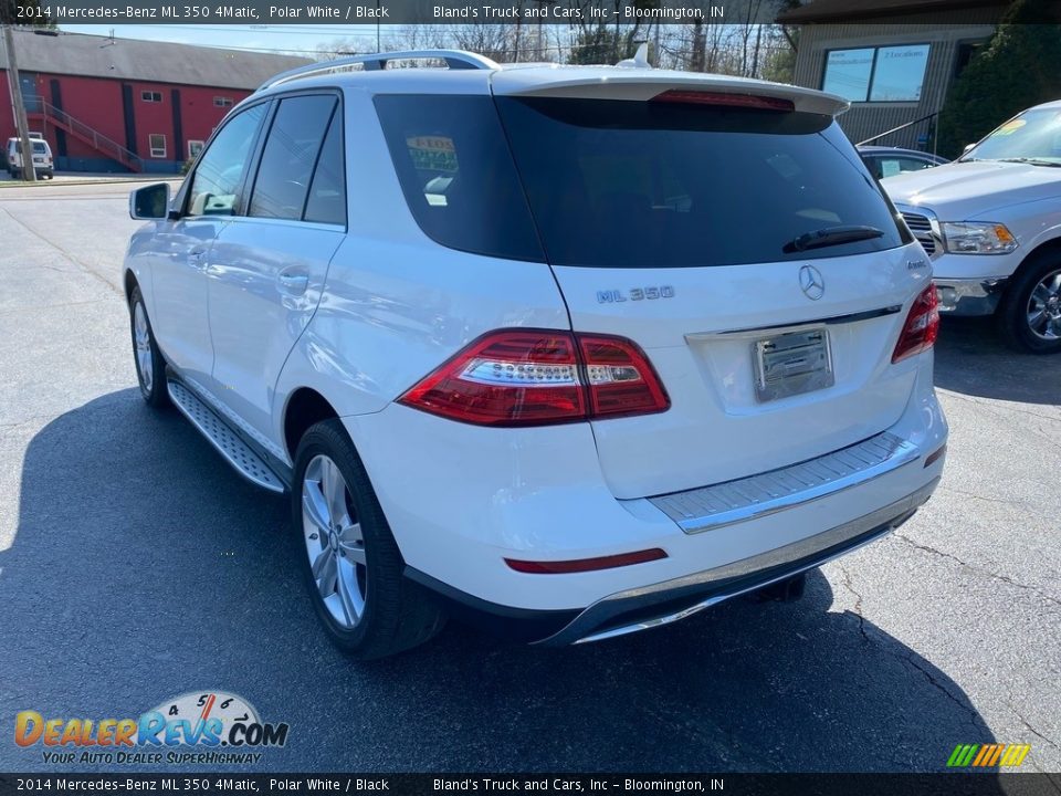 2014 Mercedes-Benz ML 350 4Matic Polar White / Black Photo #8