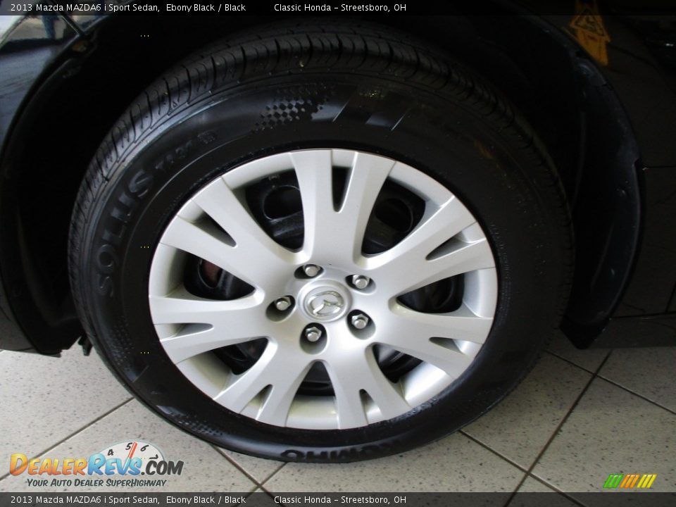2013 Mazda MAZDA6 i Sport Sedan Ebony Black / Black Photo #12