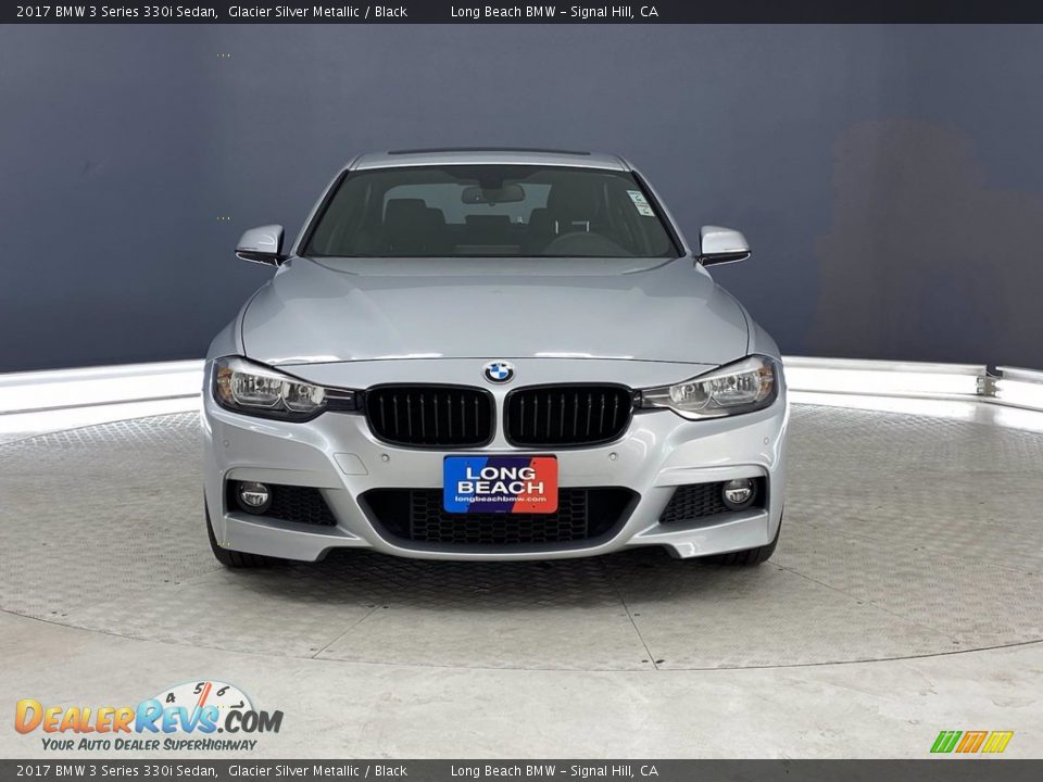 2017 BMW 3 Series 330i Sedan Glacier Silver Metallic / Black Photo #2