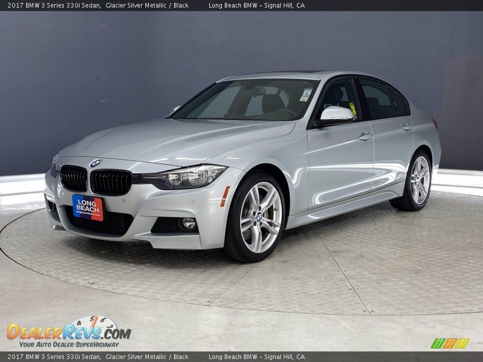 2017 BMW 3 Series 330i Sedan Glacier Silver Metallic / Black Photo #3