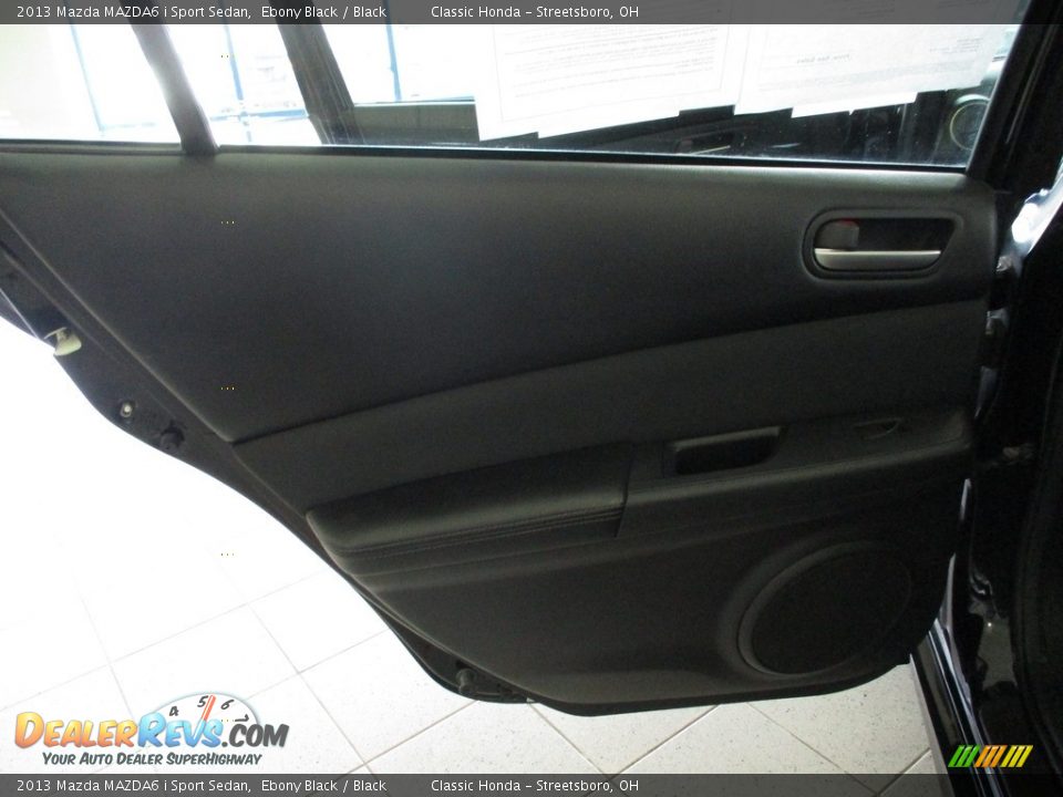 2013 Mazda MAZDA6 i Sport Sedan Ebony Black / Black Photo #21