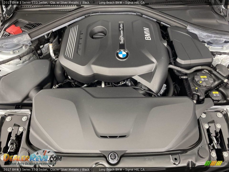2017 BMW 3 Series 330i Sedan Glacier Silver Metallic / Black Photo #12