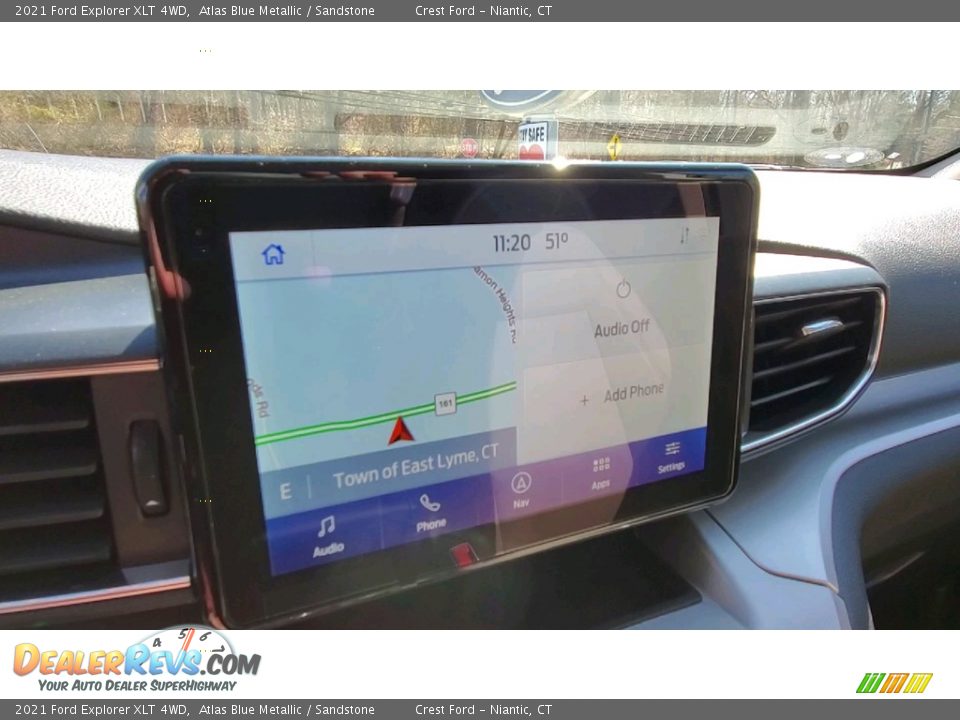 2021 Ford Explorer XLT 4WD Atlas Blue Metallic / Sandstone Photo #15