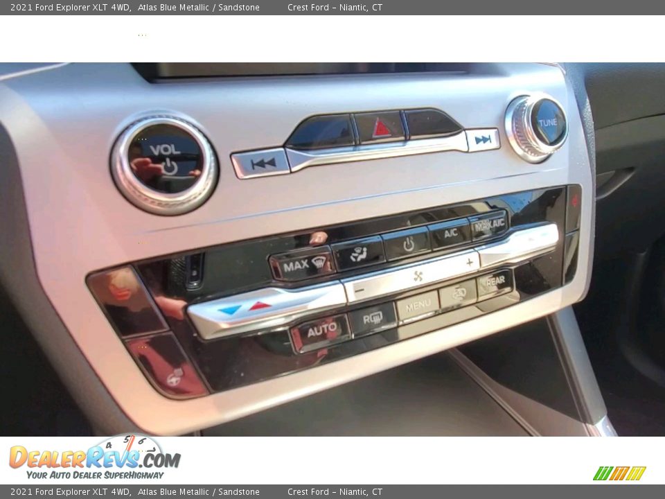 2021 Ford Explorer XLT 4WD Atlas Blue Metallic / Sandstone Photo #16